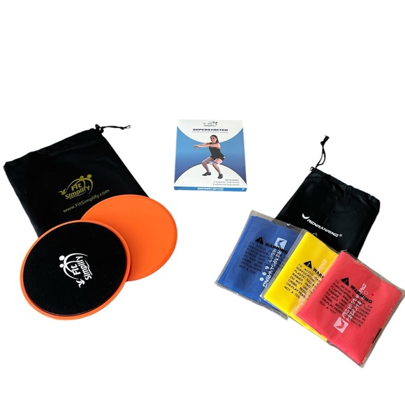 Exercise Bands & Sliders, NWT - Picture 1 of 15